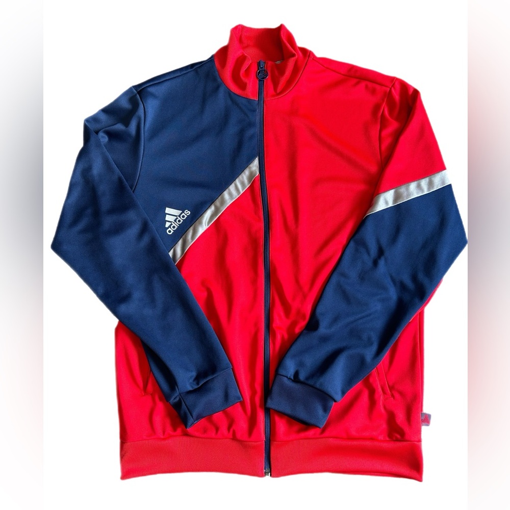 Adidas Tango Club Home Soccer Track Jacket-Men’s Size Medium-Red and Navy